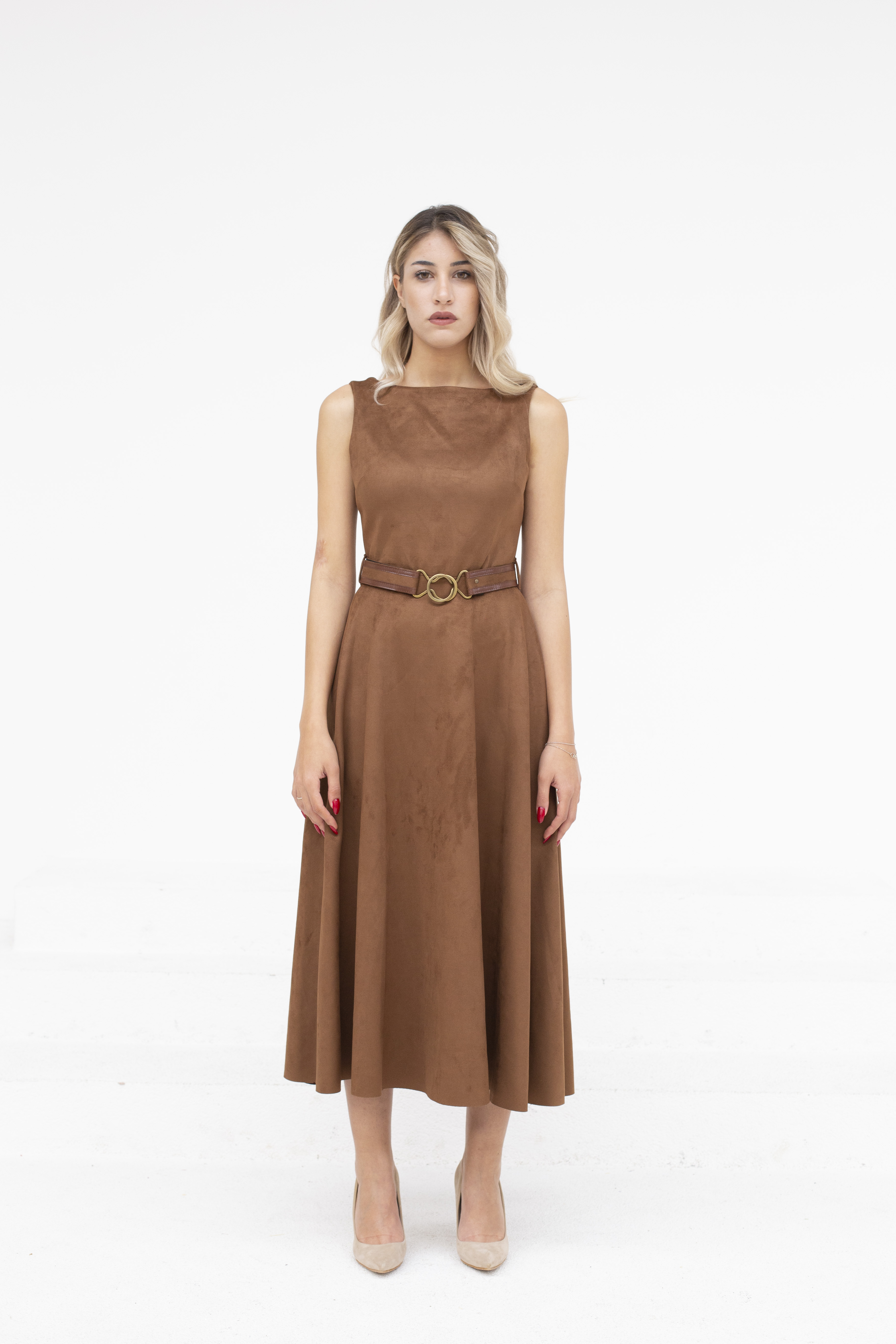 Brown Nubuck Dress